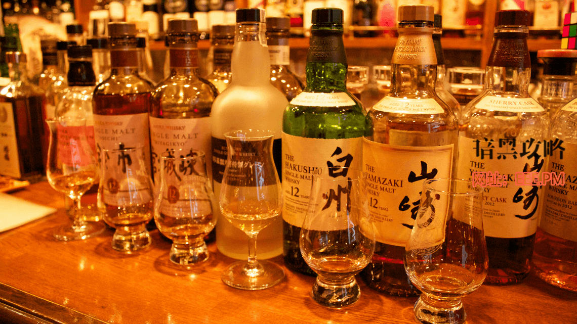 威士忌在日本东京银座品尝